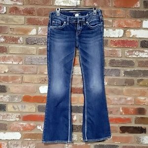 Silver Aiko Flare Jeans